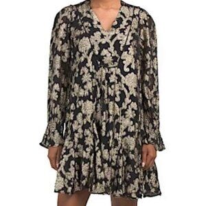 Anthropologie  Elegant Floral Print Mini Dress